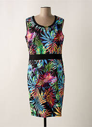 Robe mi-longue sans manche sans manche noir PAUSE CAFE femme
