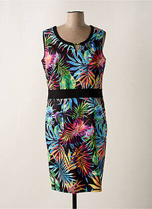 Robe mi-longue sans manche sans manche noir PAUSE CAFE femme