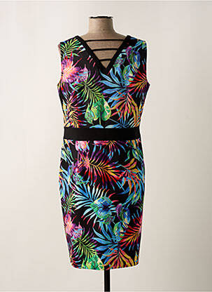 Robe mi-longue sans manche sans manche noir PAUSE CAFE femme