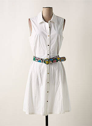 Robe mi-longue sans manche sans manche beige K-DESIGN femme