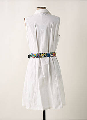 Robe mi-longue sans manche sans manche beige K-DESIGN femme