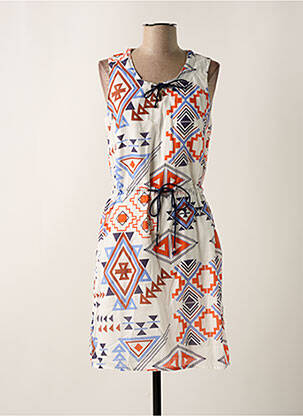 Robe mi-longue sans manche sans manche blanc MERI & ESCA femme