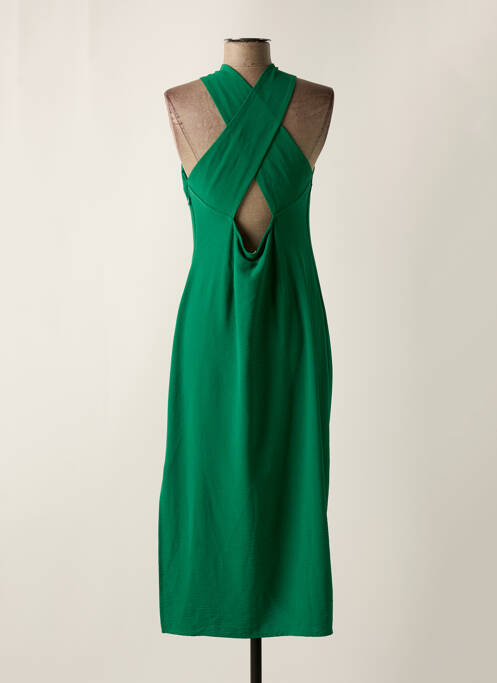 Robe longue vert ANDAM pour femme