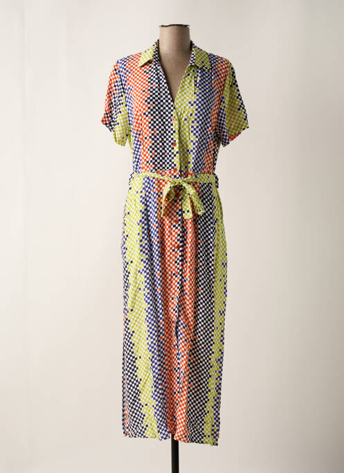 Robe longue vert SCORZZO pour femme