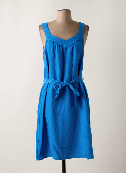 Robe mi-longue bleu SIGNE NATURE pour femme