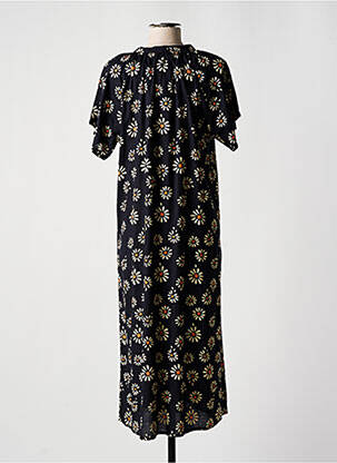 Robe longue manches courtes manches courtes noir DIPLODOCUS femme