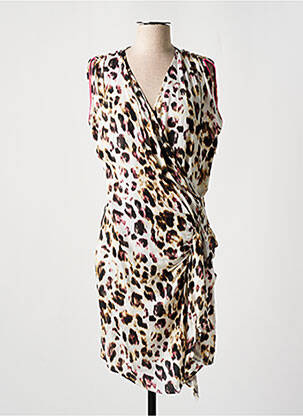 Robe mi-longue sans manche sans manche beige EVA KAYAN femme