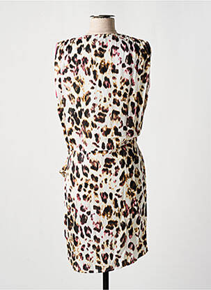 Robe mi-longue sans manche sans manche beige EVA KAYAN femme