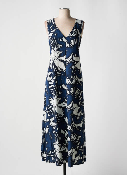 Robe longue bleu ORTO BOTANICO pour femme