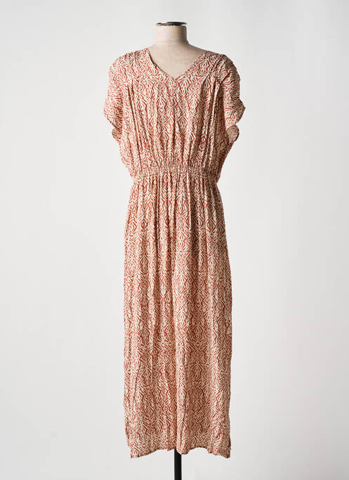 Robe longue marron ANDAM pour femme