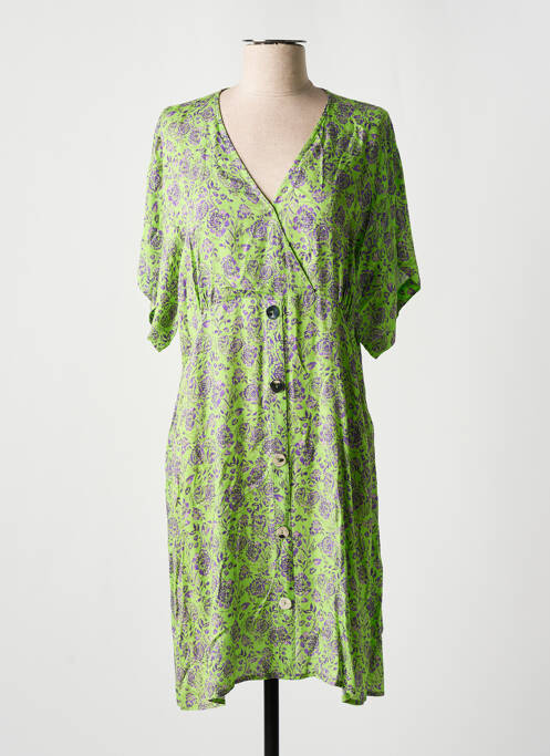 Robe mi-longue vert EVA KAYAN pour femme