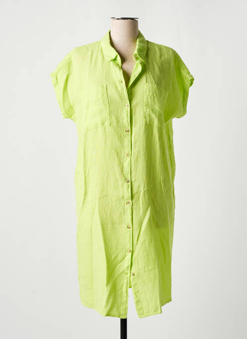 Robe mi-longue vert SIGNE NATURE pour femme