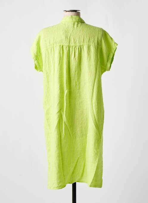 Robe mi-longue vert SIGNE NATURE pour femme
