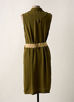 Robe mi-longue sans manche sans manche vert TINTA STYLE femme