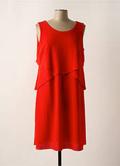 Robe mi-longue rouge PAUSE CAFE pour femme seconde vue