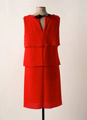 Robe mi-longue rouge PAUSE CAFE pour femme seconde vue