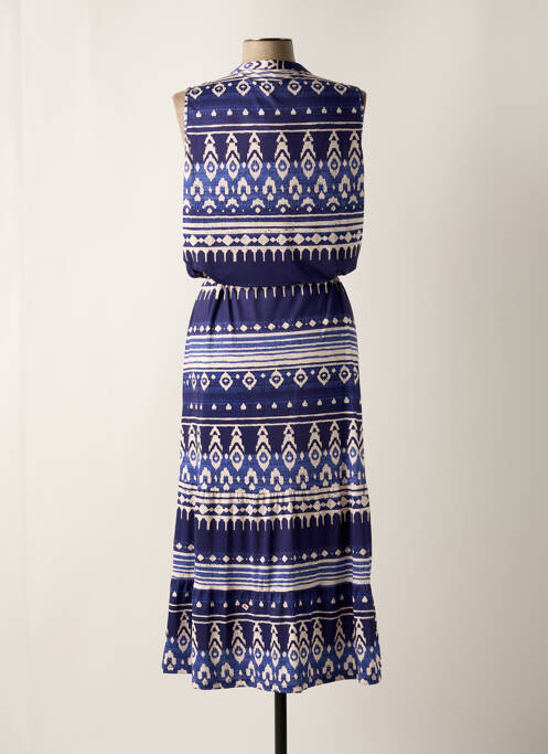 Robe longue bleu K-DESIGN pour femme