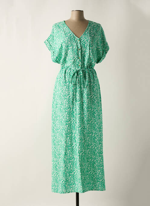 Robe longue vert C'EST BEAU LA VIE pour femme