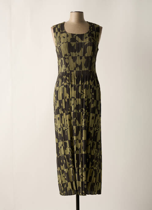 Robe longue vert LEO & UGO pour femme