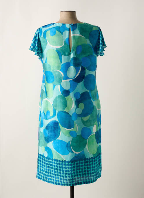 Robe mi-longue bleu ESTEL COLLECTION pour femme