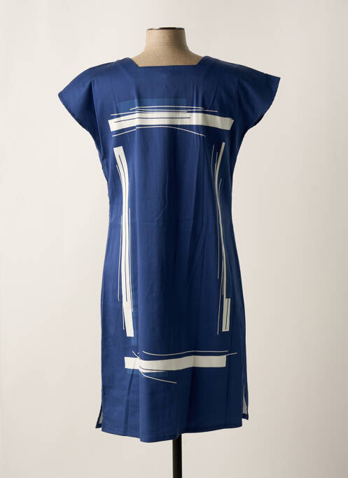 Robe mi-longue bleu MERI & ESCA pour femme