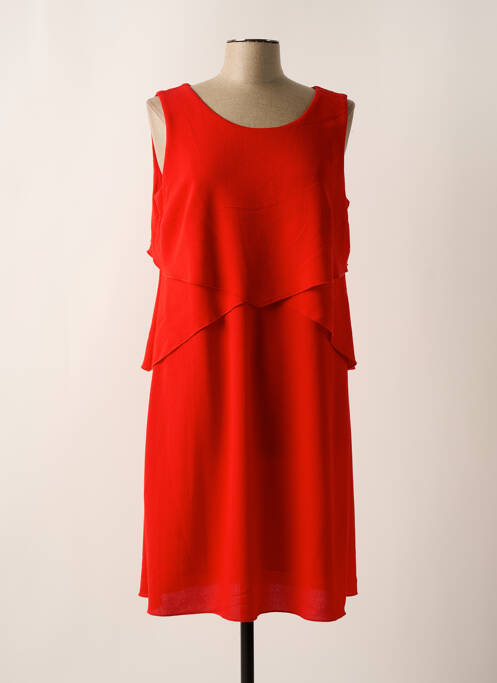 Robe mi-longue rouge PAUSE CAFE pour femme