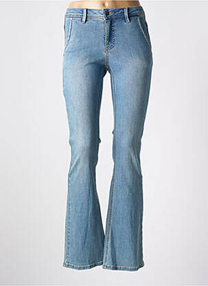 Jean coupe flare stretch taille normale bleu BRANDTEX femme
