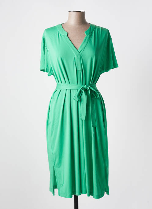 Robe mi-longue vert YEST pour femme