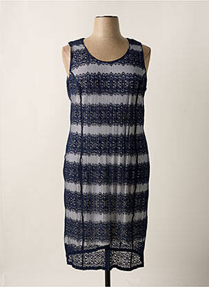 Robe mi-longue sans manche sans manche bleu GREGORY PAT femme