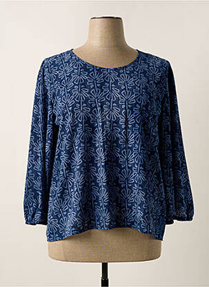 Blouse bleu SIGNE NATURE pour femme