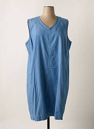 Robe mi-longue bleu DIANE LAURY pour femme