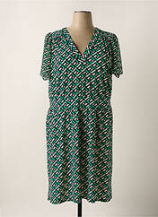 Robe mi-longue vert CHRISTINE LAURE pour femme seconde vue