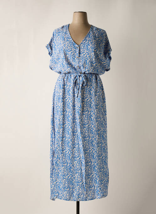 Robe longue bleu C'EST BEAU LA VIE pour femme