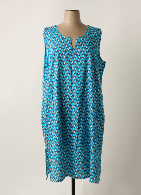 Robe mi-longue bleu AGATHE & LOUISE pour femme