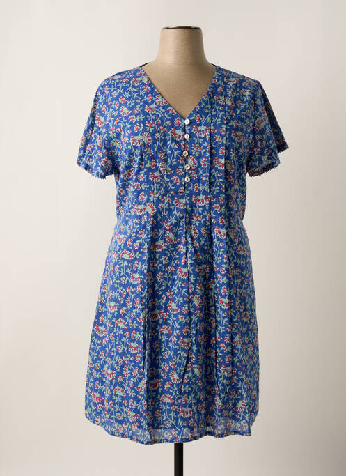 Robe mi-longue bleu AGATHE & LOUISE pour femme