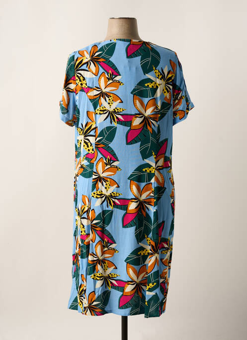 Robe mi-longue bleu FRANCE RIVOIRE pour femme