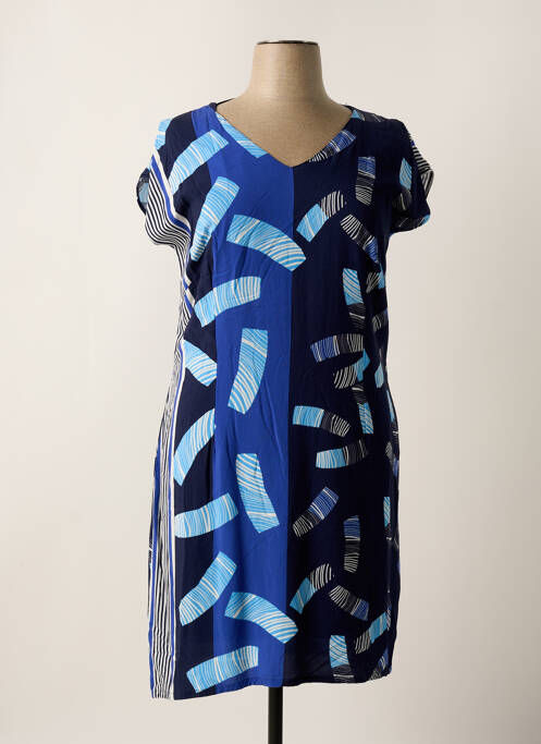 Robe mi-longue bleu MERI & ESCA pour femme