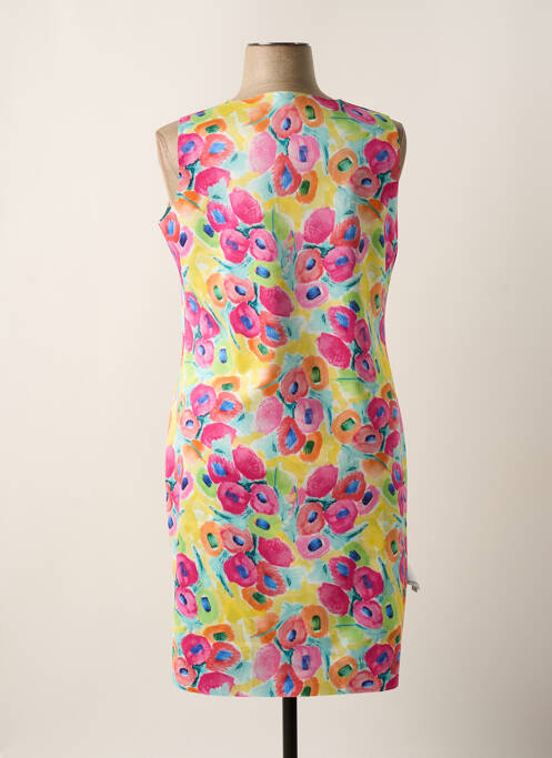 Robe mi-longue jaune FRANCE RIVOIRE pour femme