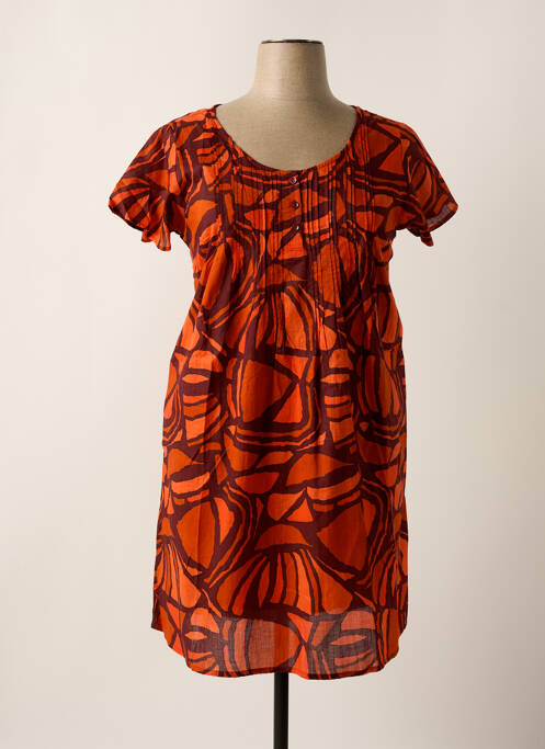 Robe mi-longue orange AGATHE & LOUISE pour femme