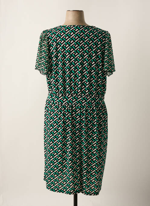 Robe mi-longue vert CHRISTINE LAURE pour femme