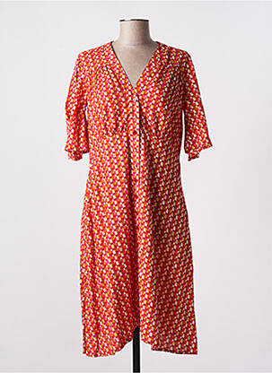 Robe mi-longue manches courtes manches courtes rouge BLA-BLA femme
