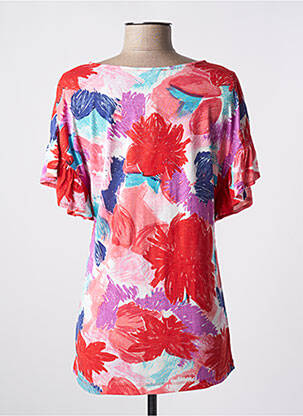 T-shirt imprimé fantaisie manches courtes rouge AGATHE & LOUISE femme