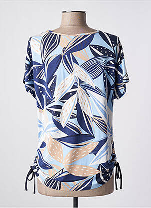 T-shirt stretch manches courtes bleu BRANDTEX femme
