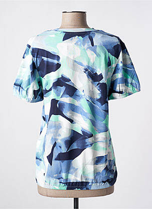 T-shirt imprimé fantaisie manches courtes bleu BRANDTEX femme