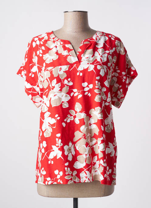 Blouse rouge BRANDTEX pour femme