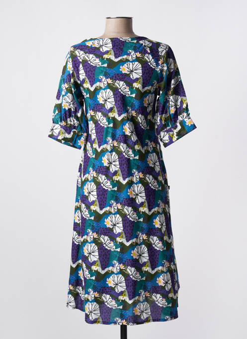 Robe mi-longue bleu KALI YOG pour femme