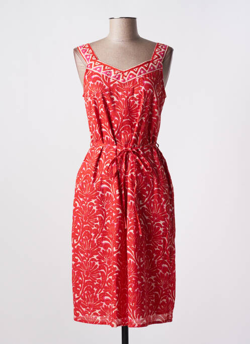 Robe mi-longue rouge AGATHE & LOUISE pour femme