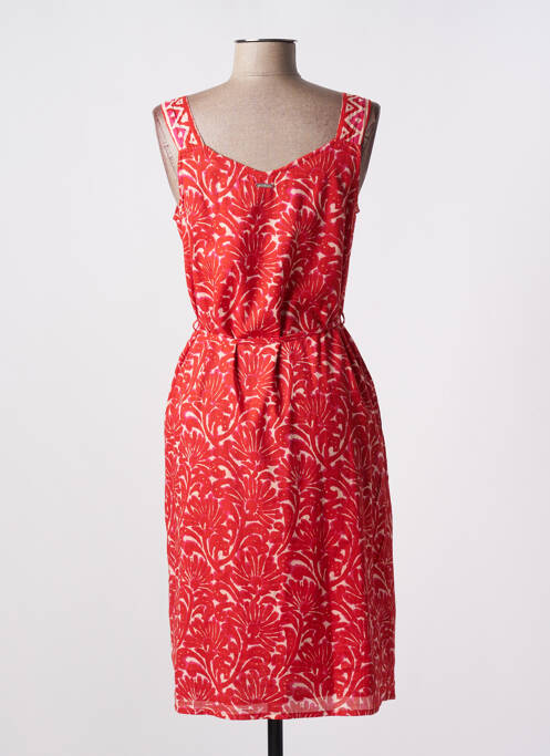 Robe mi-longue rouge AGATHE & LOUISE pour femme