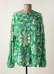 Chemisier imprimé fleurs manches longues vert FABIENNE CHAPOT femme