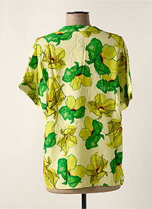 Blouse manches courtes manches courtes vert SIGNE NATURE femme